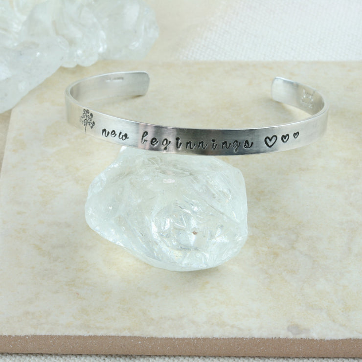 Custom 925 Solid Silver Monogram Bangle Handmade Nameplate Bracelet  Personalized Jewelry Couple Gift - AliExpress